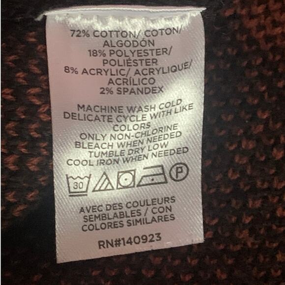 Loft Black with Brown Polka Dots Stretch Knit Skirt Size Medium - Picture 7 of 9